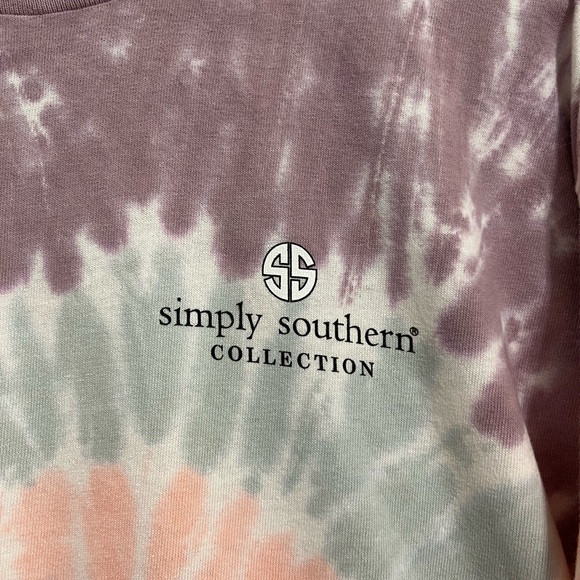 Simply Southern Fur Mom Tie Dye Long Sleeve Tee Shirt - Large - Picture 4 of 6